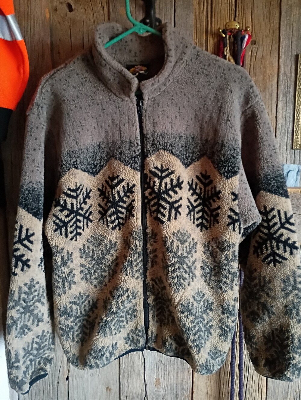 Vintage Sunbuster Fleece Snowflake Full Zip